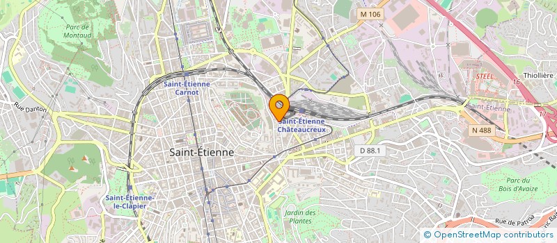 localisation de l'entreprise MONSIEUR HUGUES DE TOURNEMIRE  SAINT-ETIENNE