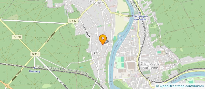 localisation de l'entreprise MONSIEUR HUGUES DELABRE  THOMERY