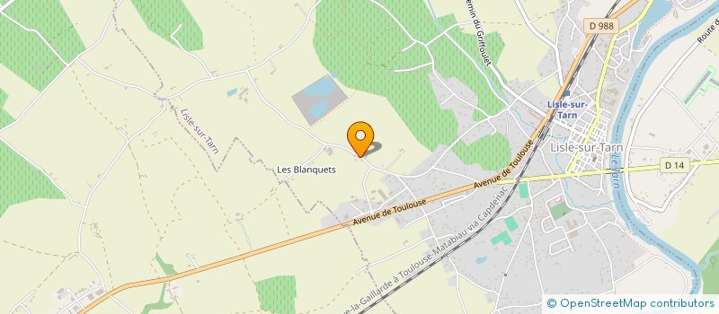 localisation de l'entreprise MONSIEUR HUGUES DELERIS à LISLE-SUR-TARN