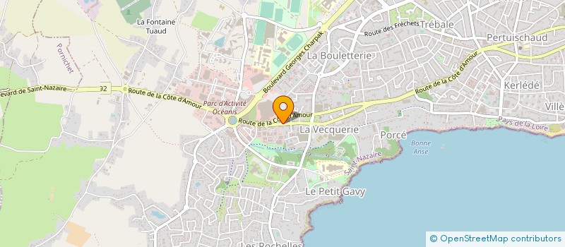 localisation de l'entreprise MONSIEUR HUGUES DEROUT à SAINT-NAZAIRE