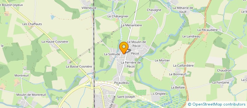 localisation de l'entreprise MONSIEUR HUGUES DESCARPENTRIE à NORT-SUR-ERDRE