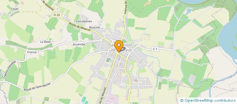localisation de l'entreprise MONSIEUR HUGUES DESCOURS à SAINT-NICOLAS-DE-LA-GRAVE