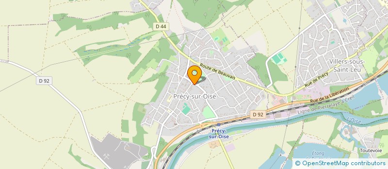 localisation de l'entreprise MONSIEUR HUGUES DESEILLE  PRECY-SUR-OISE