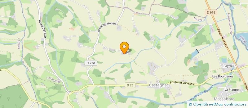localisation de l'entreprise MONSIEUR HUGUES DESTEFANIS  CASTAGNAC