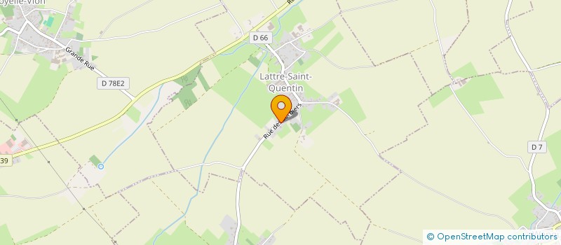 localisation de l'entreprise MONSIEUR HUGUES DIART  LATTRE-SAINT-QUENTIN