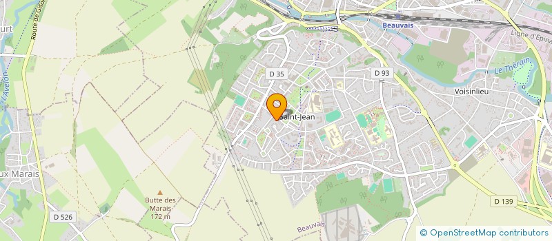 localisation de l'entreprise MONSIEUR HUGUES DONALD BLE  BEAUVAIS