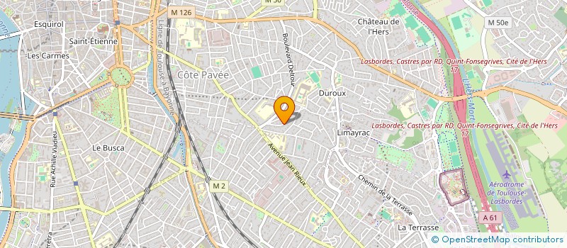 localisation de l'entreprise MONSIEUR HUGUES DORISON à TOULOUSE