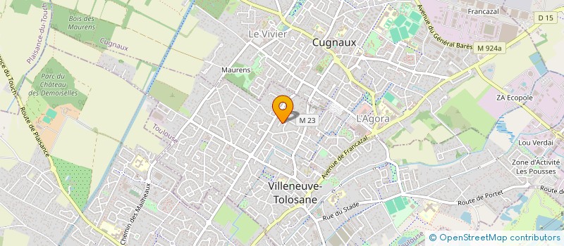 localisation de l'entreprise MONSIEUR HUGUES DOUTRIAUX à VILLENEUVE-TOLOSANE
