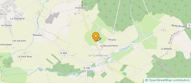 localisation de l'entreprise MONSIEUR HUGUES DU PELOUX à BAUGE-EN-ANJOU