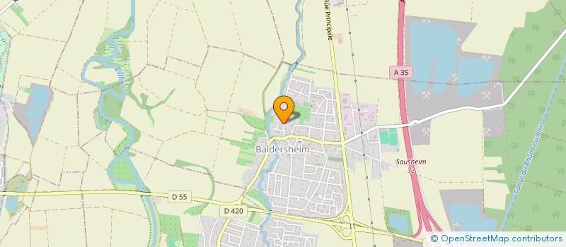 localisation de l'entreprise MONSIEUR HUGUES DUMONT  BALDERSHEIM