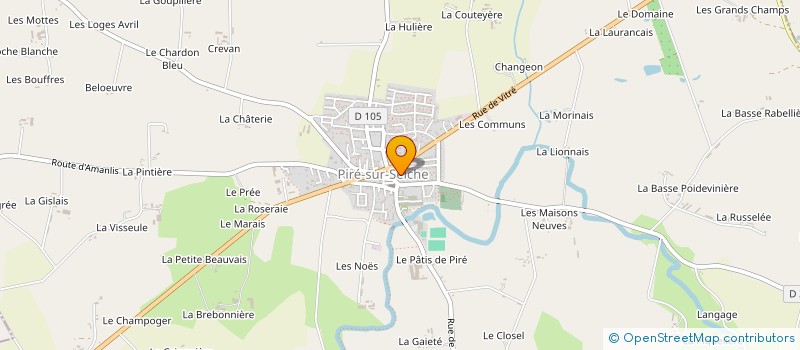 localisation de l'entreprise MONSIEUR HUGUES DURAND  CHATEAUGIRON