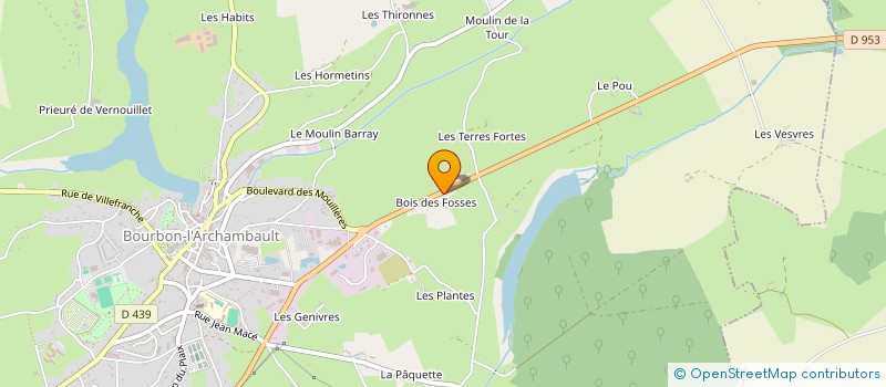 localisation de l'entreprise MONSIEUR HUGUES DUYCK  YGRANDE