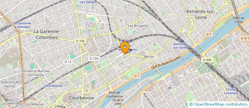 localisation de l'entreprise MONSIEUR HUGUES ETIENNE à COURBEVOIE