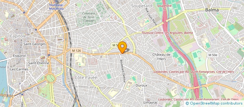 localisation de l'entreprise MONSIEUR HUGUES FAVRET à TOULOUSE