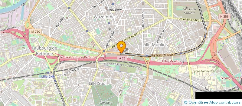 localisation de l'entreprise MONSIEUR HUGUES FERLIN à LILLE