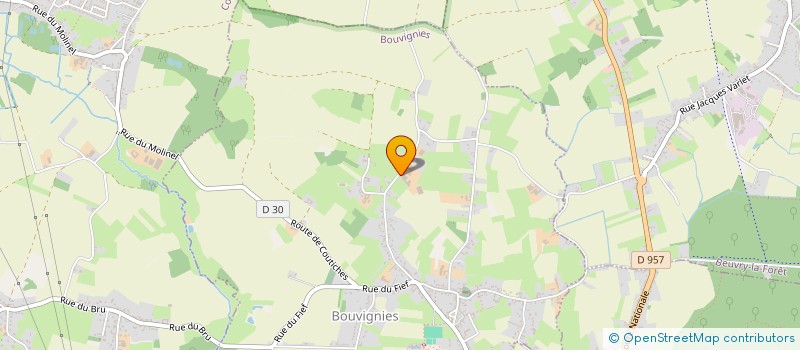 localisation de l'entreprise MONSIEUR HUGUES FONTENIER à BOUVIGNIES