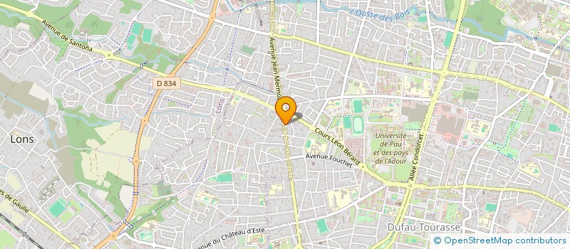 localisation de l'entreprise MONSIEUR HUGUES FOUCART à PAU