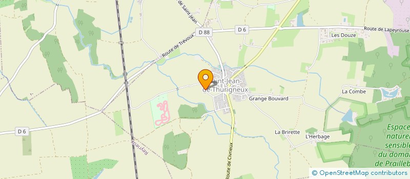 localisation de l'entreprise MONSIEUR HUGUES FRANC  SAINT-MARCEL-EN-DOMBES