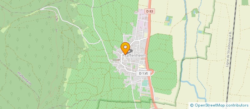 localisation de l'entreprise MONSIEUR HUGUES FREUDENREICH  PFAFFENHEIM