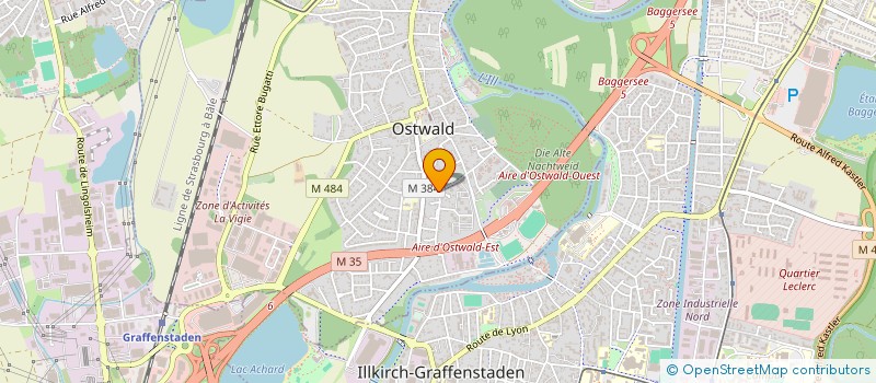 localisation de l'entreprise MONSIEUR HUGUES GEIGER  OSTWALD