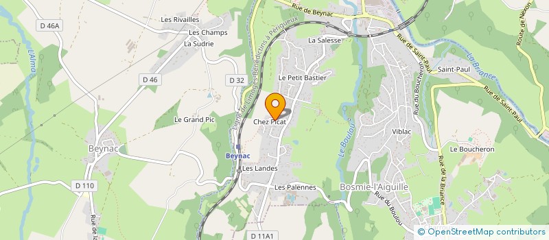 localisation de l'entreprise MONSIEUR HUGUES GOULOUMES à BOSMIE-L'AIGUILLE