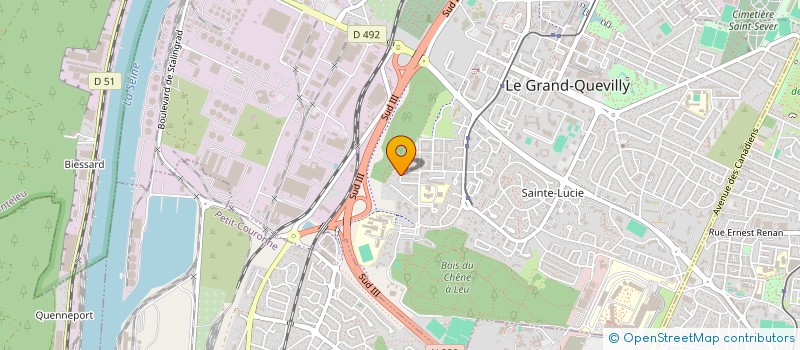 localisation de l'entreprise MONSIEUR HUGUES HACHER  LE GRAND-QUEVILLY