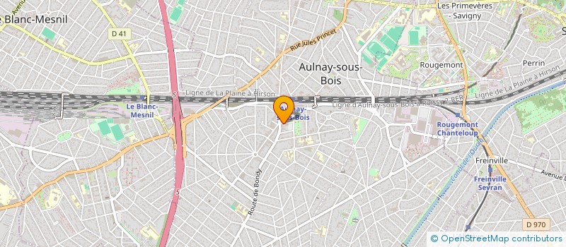 localisation de l'entreprise MONSIEUR HUGUES HAGRY à AULNAY-SOUS-BOIS