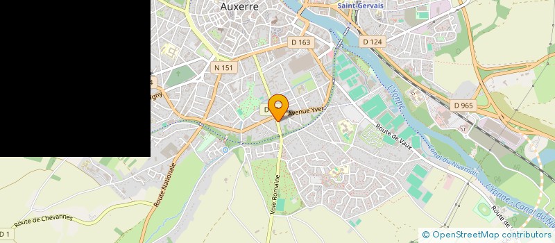 localisation de l'entreprise MONSIEUR HUGUES HENRIOT à AUXERRE