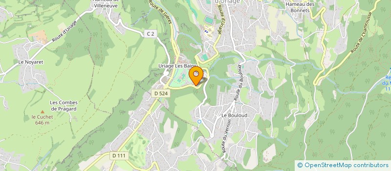 localisation de l'entreprise MONSIEUR HUGUES HOARAU  SAINT-MARTIN-D'URIAGE