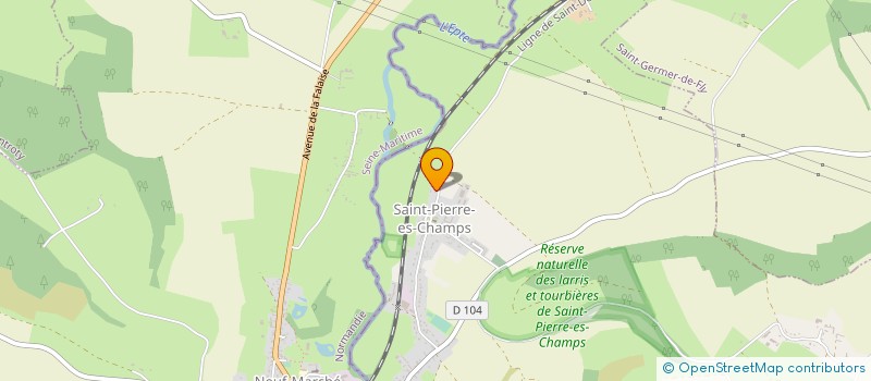 localisation de l'entreprise MONSIEUR HUGUES HUILARD  SAINT-PIERRE-ES-CHAMPS