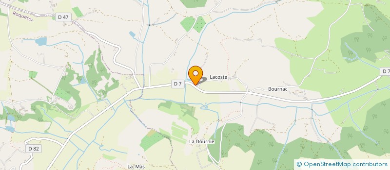 localisation de l'entreprise MONSIEUR HUGUES HUSSON  MONTAIGU-DE-QUERCY