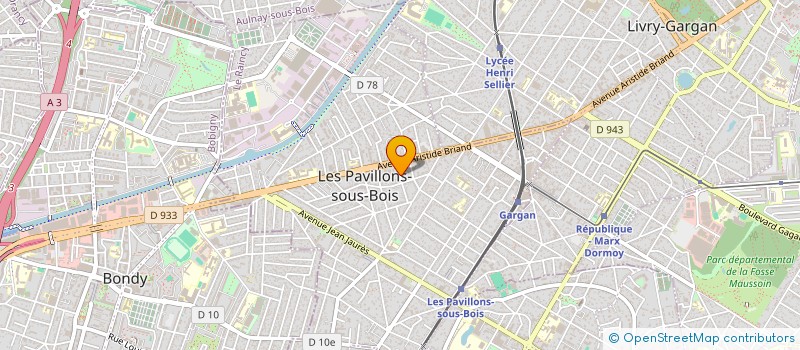 localisation de l'entreprise MONSIEUR HUGUES IKOTE KOLOMONI  LES PAVILLONS-SOUS-BOIS