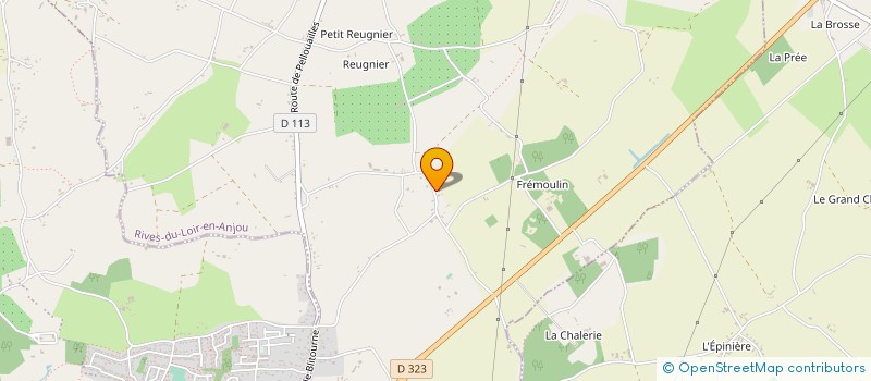 localisation de l'entreprise MONSIEUR HUGUES JAROUSSEAU à RIVES-DU-LOIR-EN-ANJOU