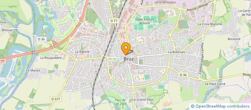 localisation de l'entreprise MONSIEUR HUGUES JEAN MARIE CEARD  BRUZ