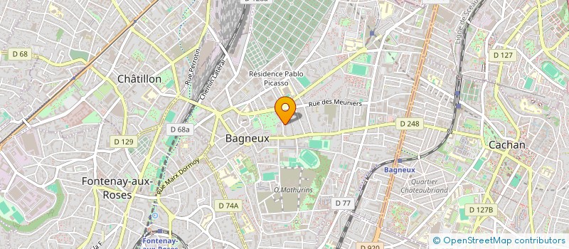 localisation de l'entreprise MONSIEUR HUGUES JOUDRAIN à BAGNEUX