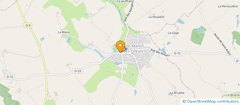 localisation de l'entreprise MONSIEUR HUGUES JOUVIN à SAINT-MARTIN-DES-TILLEULS