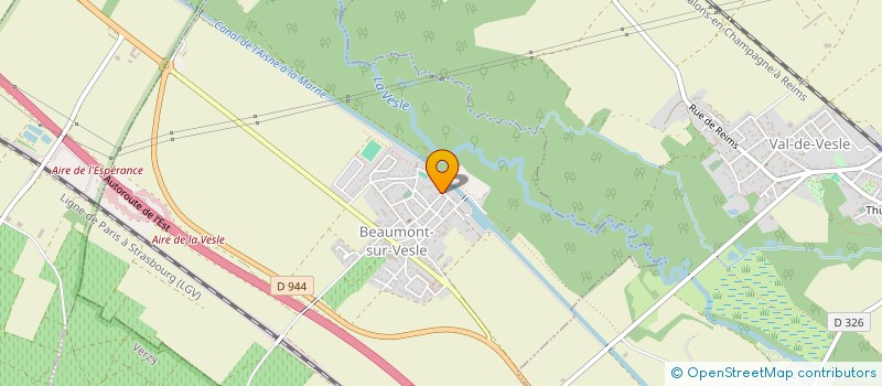 localisation de l'entreprise MONSIEUR HUGUES LABBE  BEAUMONT-SUR-VESLE