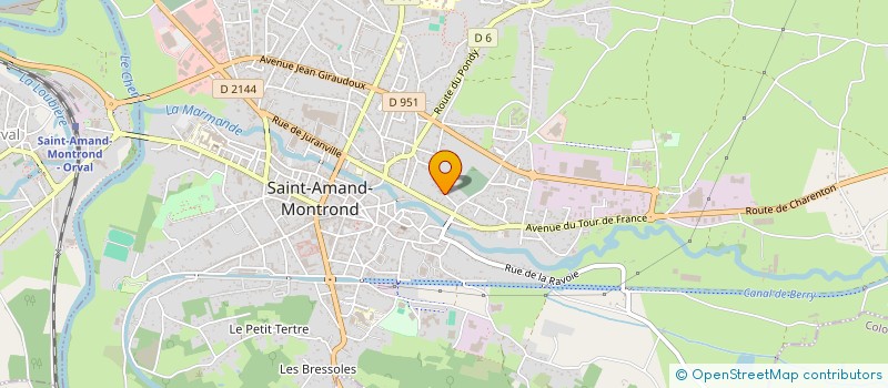 localisation de l'entreprise MONSIEUR HUGUES LAURENT  SAINT-AMAND-MONTROND