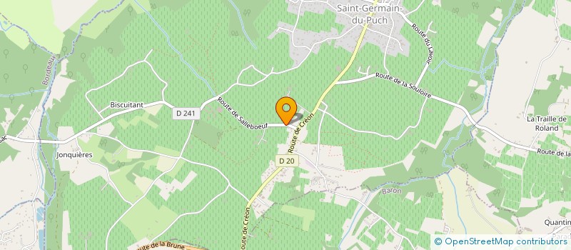 localisation de l'entreprise MONSIEUR HUGUES LAVEAU  SAINT-GERMAIN-DU-PUCH