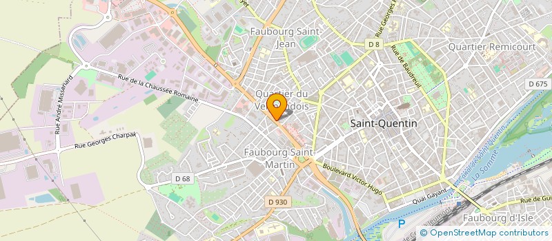 localisation de l'entreprise MONSIEUR HUGUES LEBRUN  SAINT-QUENTIN