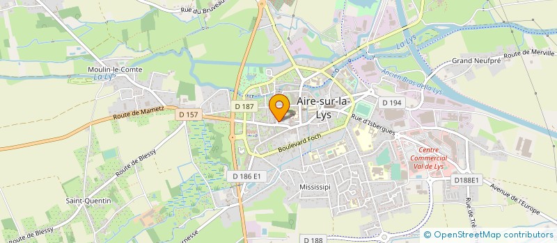 localisation de l'entreprise MONSIEUR HUGUES LEFIN  AIRE-SUR-LA-LYS