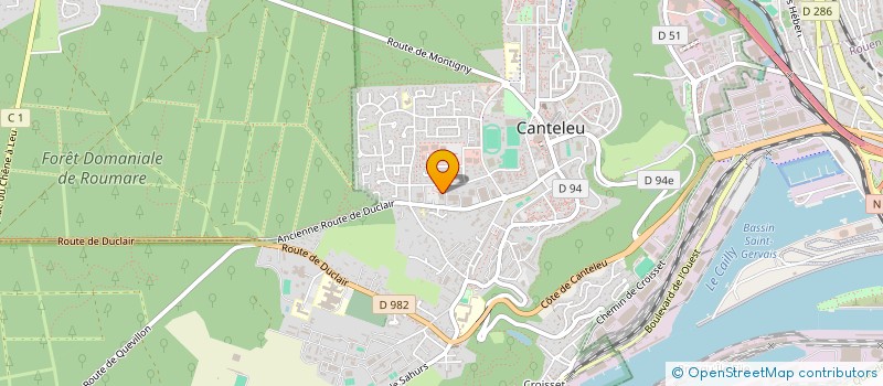 localisation de l'entreprise MONSIEUR HUGUES LEGOIS  CANTELEU