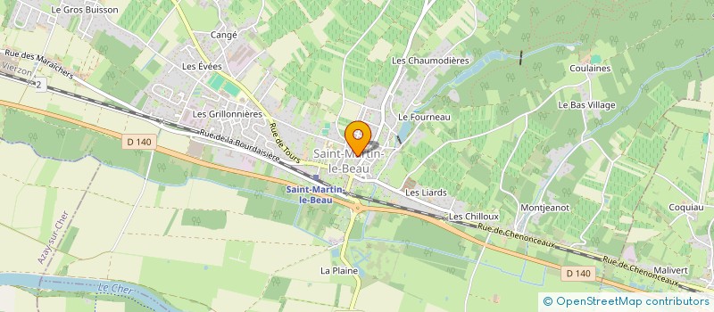 localisation de l'entreprise MONSIEUR HUGUES LEGRAND  SAINT-MARTIN-LE-BEAU