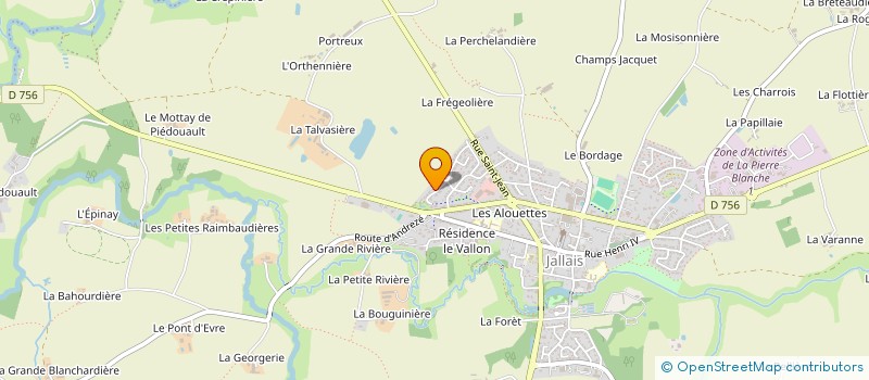 localisation de l'entreprise MONSIEUR HUGUES LEROUX  BEAUPREAU-EN-MAUGES