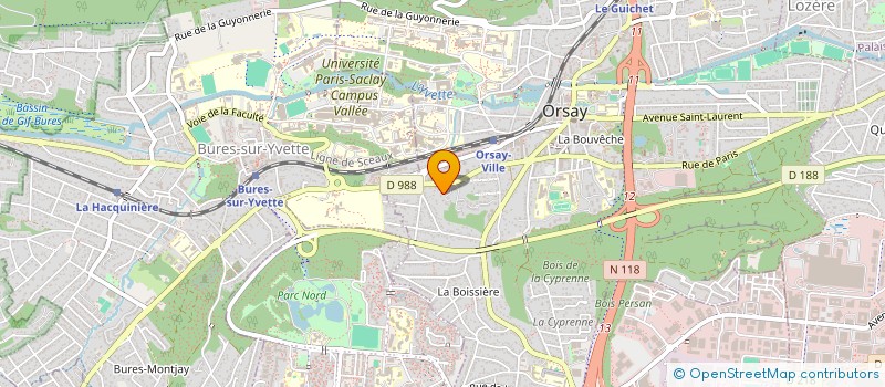 localisation de l'entreprise MONSIEUR HUGUES LEVILLAYER à ORSAY