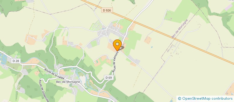 localisation de l'entreprise MONSIEUR HUGUES LUCAS  BEC-DE-MORTAGNE