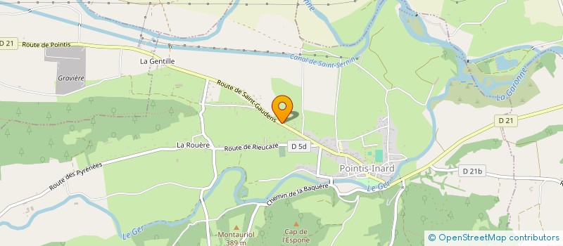 localisation de l'entreprise MONSIEUR HUGUES MADELEINE  VILLENEUVE-DE-RIVIERE