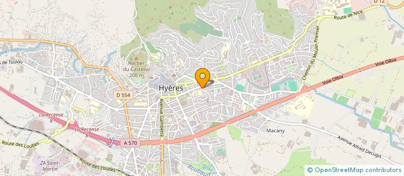 localisation de l'entreprise MONSIEUR HUGUES MAFILLE  HYERES