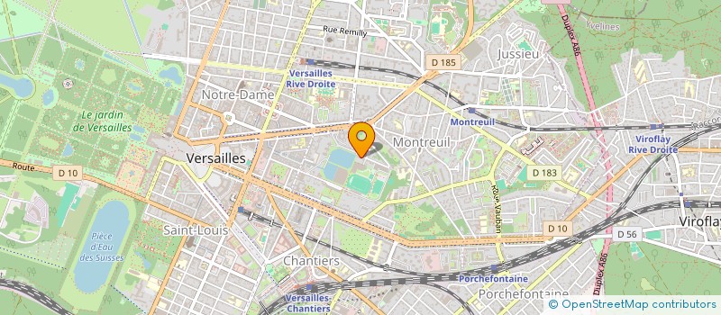localisation de l'entreprise MONSIEUR HUGUES MAGNIER à VERSAILLES