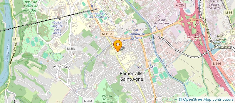 localisation de l'entreprise MONSIEUR HUGUES MALBREIL à RAMONVILLE-SAINT-AGNE